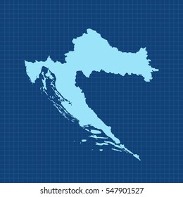 map of Croatia
