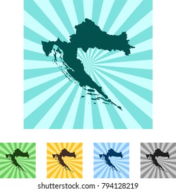 map of Croatia