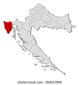 Map - Croatia, Istria