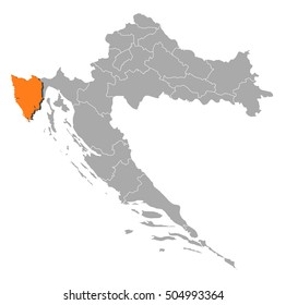 Map - Croatia, Istria