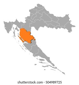 Map - Croatia, Lika-Senj