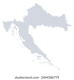 Map of croatia with padel image