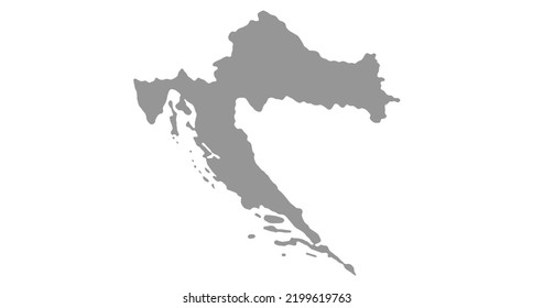 Map Croatia vector background. Isolated country texture