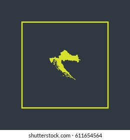Map of Croatia Vector Illustration

