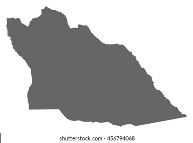 Map - Cuando Cubango (Angola)