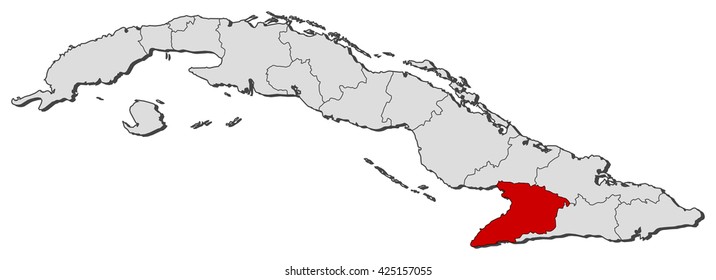 Map - Cuba, Granma