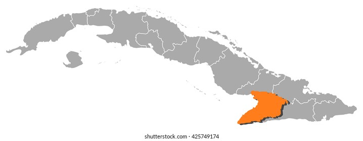 Map - Cuba, Granma