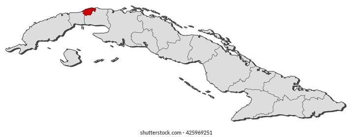 Map - Cuba, Havana