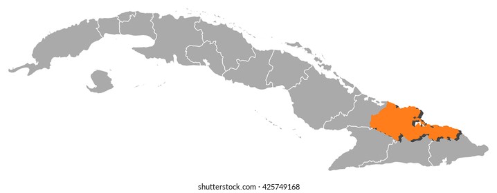 Map - Cuba, Holguin