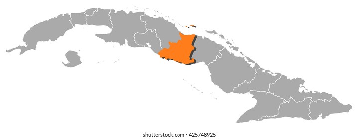 Sancti Spiritus Cuba Map Map Cuba Sancti Spiritus Stock Vector (Royalty Free) 425748925 |  Shutterstock