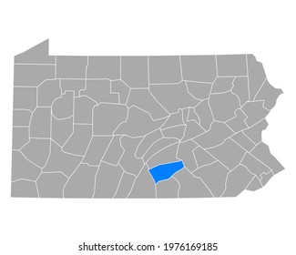 Map Of Cumberland In Pennsylvania On White