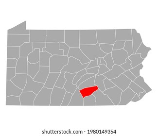 Map Of Cumberland In Pennsylvania On White