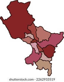 MAP OF CUSCO AND ITS PROVINCES