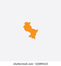 Map of Cusco Vector Illustration
