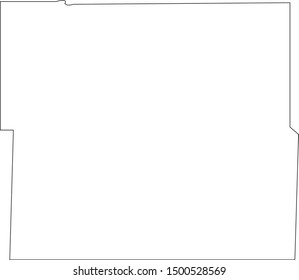 map of custer county in state of nebraska