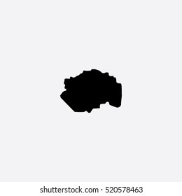 Map of Cuyuni-Mazaruni Vector Illustration