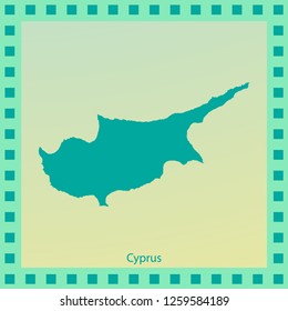 map of Cyprus - Vector