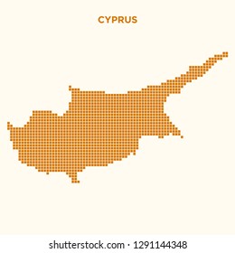 map of cyprus. vector