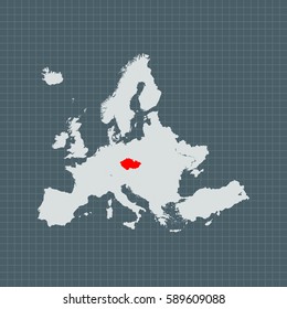map of Czech Republic