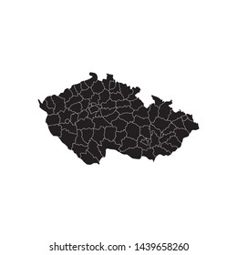 Map Of Czech Republic. Vector illustration