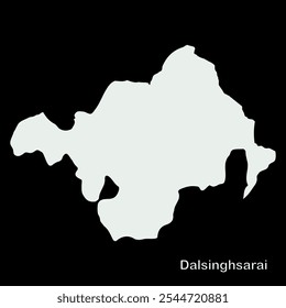 Mapa de Dalsinghsarai Block- , Distrito de Samastipur, Estado de Bihar, República de la India, Gobierno de Bihar, territorio indio, India oriental, política, aldea, turismo