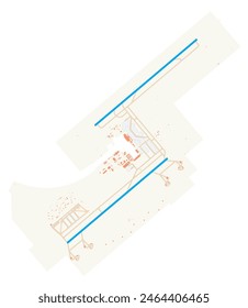 Map of Damascus International Airport (Syria). IATA-code: DAM. Airport diagram with runways, taxiways, apron, parking areas and buildings. Map Data from OpenStreetMap.