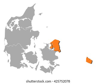 Map - Danmark, Capital Region