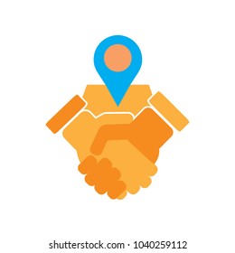 Map Deal Logo Icon Design
