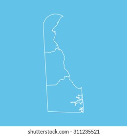 map of Delaware