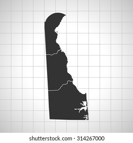 map of Delaware