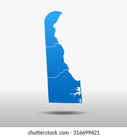 map of Delaware