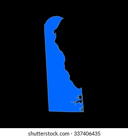 map of Delaware