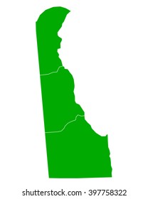 Map of Delaware