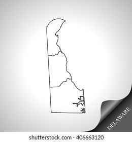 map of Delaware