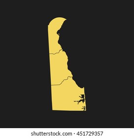 map of Delaware