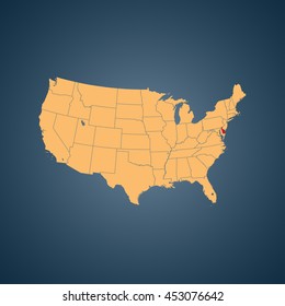 map of Delaware