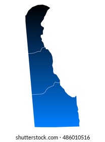 Map of Delaware