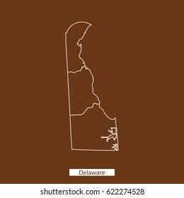 map of Delaware