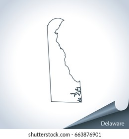 map of Delaware