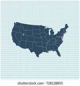 map of Delaware