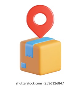 map delivery 3d icon design. 3d icon for delivery service