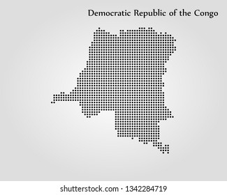 Map of Democratic Republic of the Congo