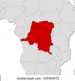 Map - Democratic Republic of the Congo