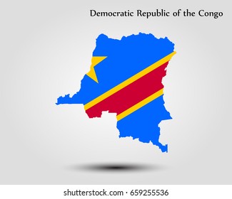 Map of Democratic Republic of the Congo