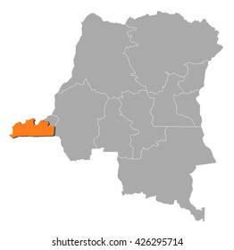 Map - Democratic Republic of the Congo, Bas-Congo