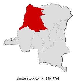 Map - Democratic Republic of the Congo, Equateur