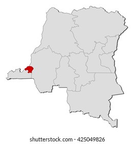 Map - Democratic Republic of the Congo, Kinshasa