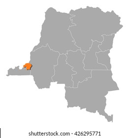 Map - Democratic Republic of the Congo, Kinshasa