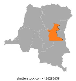 Map - Democratic Republic of the Congo, Maniema