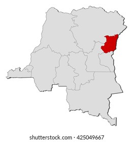 Map - Democratic Republic of the Congo, North Kivu
